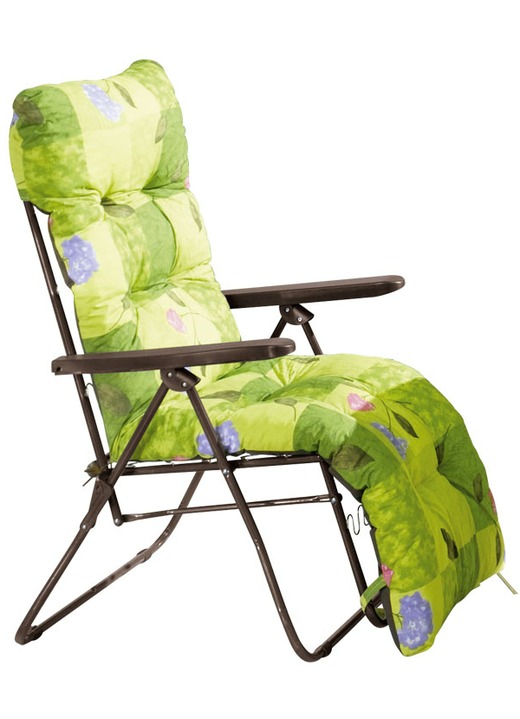 Kussen - Comfortabele kussens met doorgestikte knopen, in Farbe GROEN, in Ausführung Kussen voor relax-klapstoel Ansicht 1