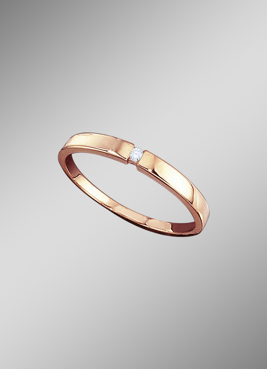 Ringen - Solitaire-ring met briljant, in Größe 160 bis 220, in Farbe