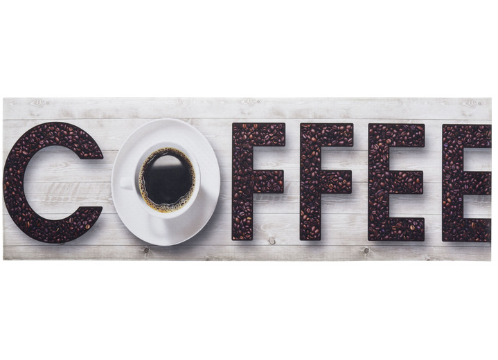 Lopers & trapmatten - Keukenloper koffie, duurzaam, in Farbe CRÈME-BRUIN Ansicht 1