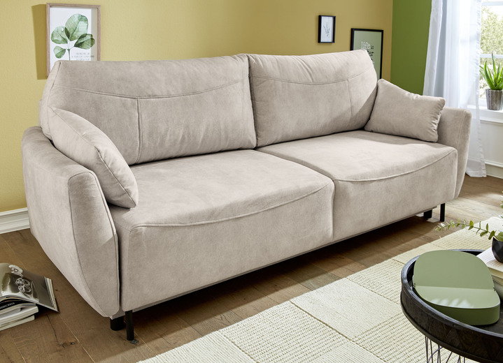 Slaap sofa`s - Slaapbank die vrij in de kamer kan worden opgesteld, in Farbe BEIGE Ansicht 1