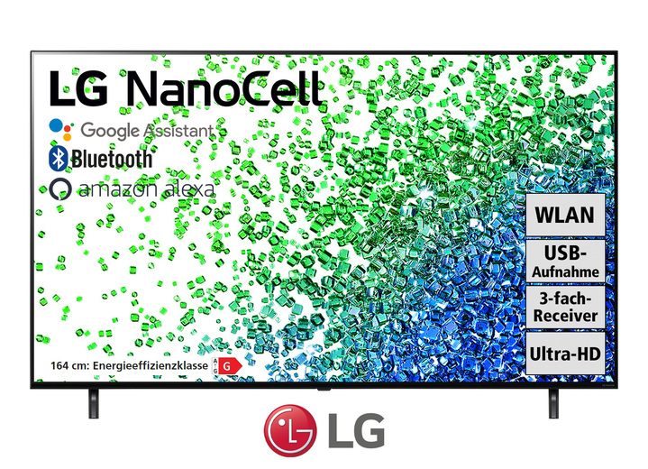 TV - Ultraslanke 4K NanoCell TV van LG, in Farbe ZWART Ansicht 1