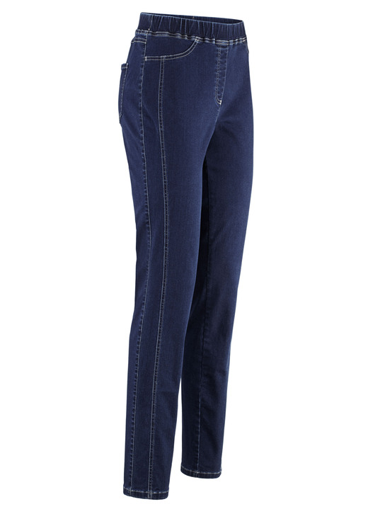 Hosen - Jeans in komfortabler Schlupfform, in Größe 018 bis 245, in Farbe DUNKELBLAU Ansicht 1