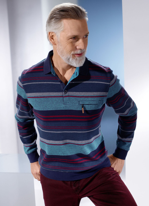 Sweatshirts - Sweatshirt van “Hajo”, in Größe 046 bis 062, in Farbe MARINE-PETROL
