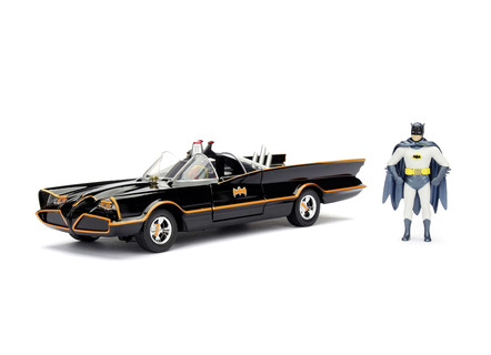 Klassieke Batmobile 1966 met Batman-verzamelfiguur