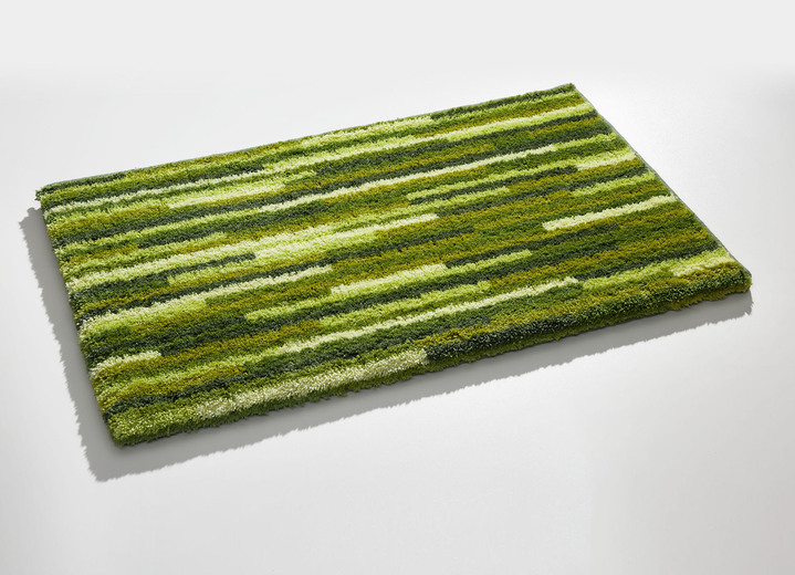Badgarnituren - Badgarnitur  mit rutschhemmender Rückseite, in Größe 100 (Vorleger halbrund, 50/ 80 cm) bis 112 (WC-Deckelbezug, 47/ 50 cm), in Farbe GRÜN Ansicht 1