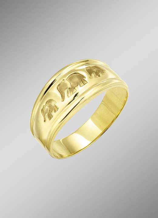 Ringen - Gematteerde gouden damesring, in Größe 160 bis 220, in Farbe  Ansicht 1