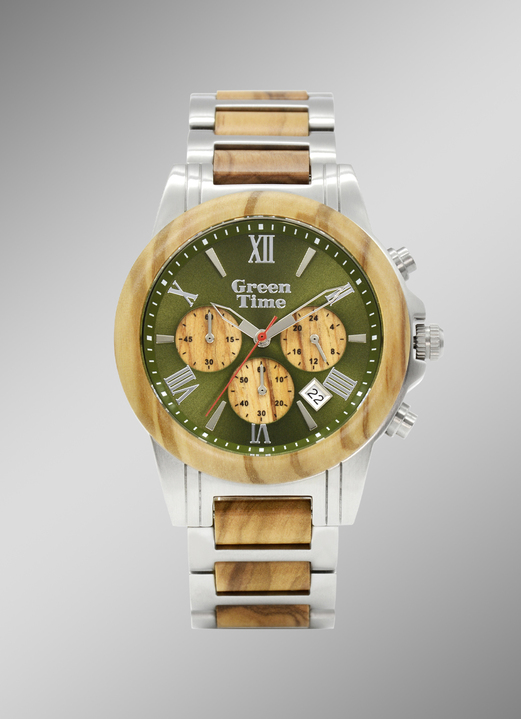 Chronografen - Quartz herenchronograaf van GREEN TIME Watches, in Farbe  Ansicht 1