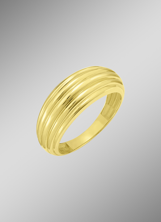 Ringen - Hoogwaardige damesring met groeven, in Größe 160 bis 220, in Farbe  Ansicht 1