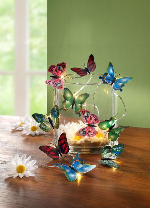 Cadeau-ideeën - LED-lichtketting met 10 vlinders, in Farbe MULTICOLOR