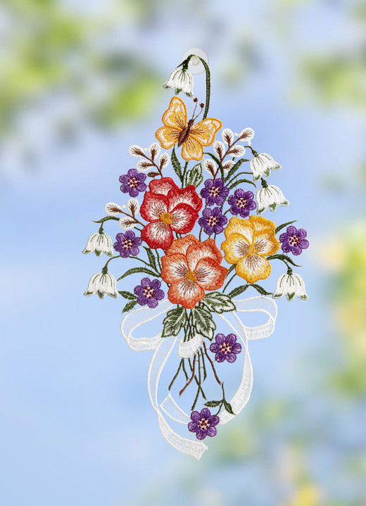 Raamhangers - Raamafbeelding met bloemmotief, in Farbe MULTICOLOR