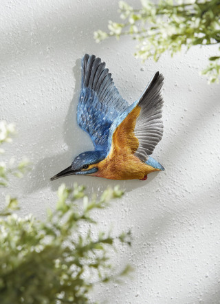 Muurschildering "Kingfisher"