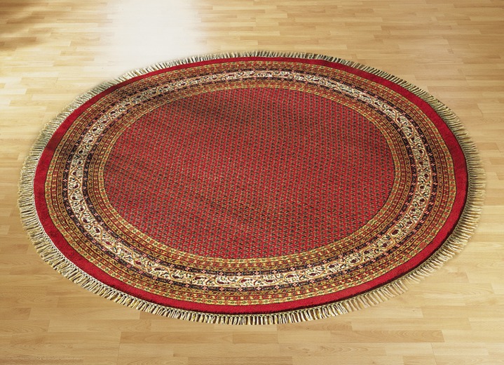 Klassiek - Brug en tapijten gemaakt van 100% scheerwol, in Größe 037 (vloerkleed, ca. 70 x 140 cm) bis 309 (tapijt, ca. ؠ200 cm), in Farbe RODE ONDERGROND Ansicht 1