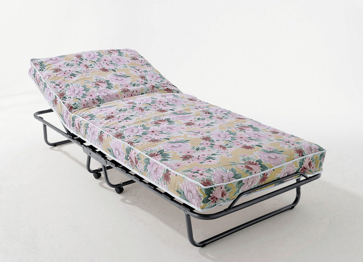 Logeerbedden - Logeerbed met lattenbodem en 4 wielen, in Farbe ANTRACIET Ansicht 1