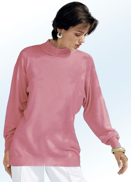 Lange mouw - Fijngebreide trui met scheerwol, in Größe 036 bis 050, in Farbe ROZENHOUT Ansicht 1