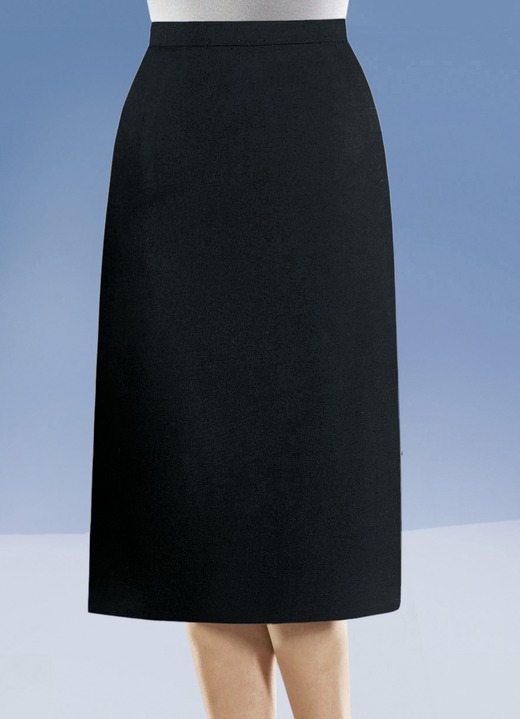 Effen - Rok met Dior-plooi in 6 kleuren Effen - Rok met Dior-plooi in 6 kleuren, in Größe 038 bis 056, in Farbe ZWART