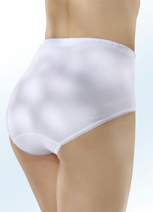 Slips - Speidel vijf-pack slips met borduurmotief, in Größe 038 bis 056, in Farbe WIT Ansicht 1