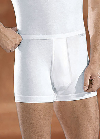 Mey Noblesse tweepack fijne ribslips met gulp, wit