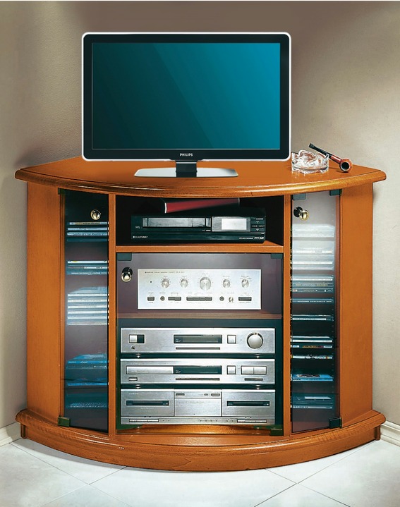 TV- & hifi-meubels - Tv-video-hoekwagen, in Farbe KERSENBOOM Ansicht 1
