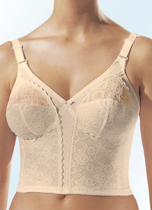 BH zonder beugel - BH van lang formaat, in Größe 080 bis 115, in Cup B, in Farbe HUIDKLEURIG Ansicht 1