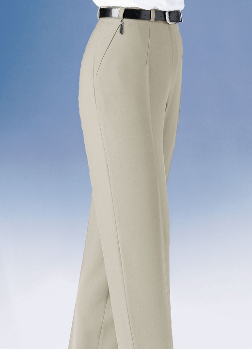 Hosen - Hose mit Gürtel, in Größe 018 bis 092, in Farbe H´BEIGE Ansicht 1