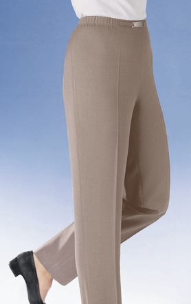 Broek met metalen bies aan de tailleband in 8 kleuren