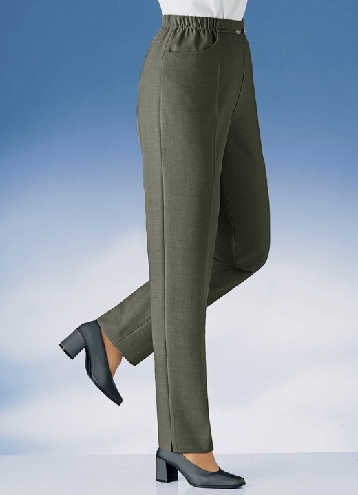 Broeken - Pull-on broek in 10 kleuren Broeken - Pull-on broek in 10 kleuren, in Größe 019 bis 235, in Farbe DONKERGROENE MAALTIJD.