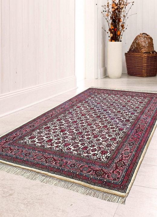 Klassiek - Handgeknoopte oosterse tapijten van 100% scheerwol, in Größe 037 (vloerkleed, ca. 70 x 140 cm) bis 299 (Tapijt, ca. 300 x 400 cm), in Farbe CREMEGRUNDIG Ansicht 1