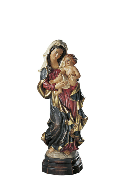 Beeldjes - Verzamelobject madonna met kind, in Farbe DONKERBLAUW-ROOD Ansicht 1