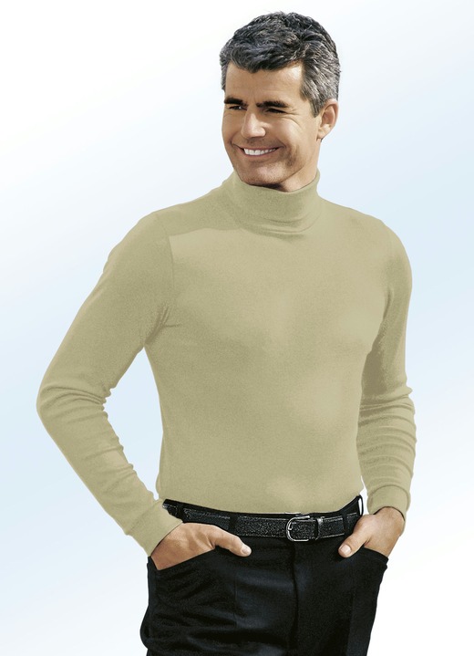 Shirts & sweatshirts - Comfortabele coltrui in 9 kleuren, in Größe 046 bis 062, in Farbe CAMEL Ansicht 1