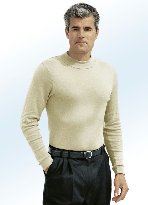 Shirts & sweatshirts - Comfortabel shirt in 9 kleuren, in Größe 046 bis 062, in Farbe CAMEL Ansicht 1