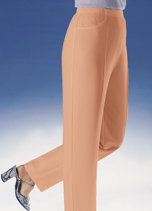 Broeken - Broek met praktische zijzakken in 6 kleuren Broeken - Broek met praktische zijzakken in 6 kleuren, in Größe 019 bis 054, in Farbe HUMMER GEMÊLEERD