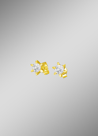 Prachtige solitaire oorknopjes