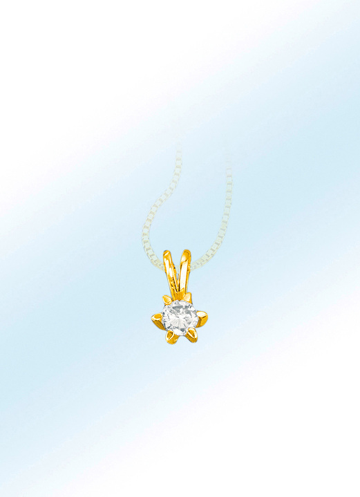 Hangers - Solitaire-kettinghanger met Venetiaanse ketting, in Farbe