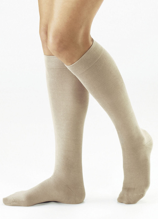 - Steunkniekousen, BIOTEX21, in Größe L bis XXL, in Farbe BEIGE Ansicht 1