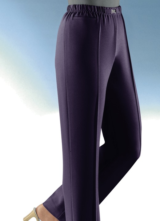 Broeken met elastische band - Pull-on-broek in 9 kleuren, in Größe 019 bis 054, in Farbe PRUIM Ansicht 1