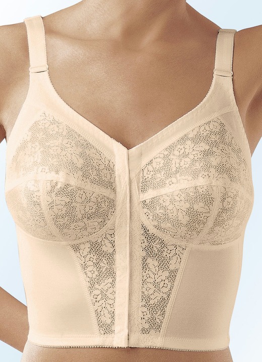 Soft-BH - Susa bh in lang model, met sluiting aan de voorkant, in Größe 085 bis 125, in Cup C, in Farbe HUIDKLEURIG Ansicht 1