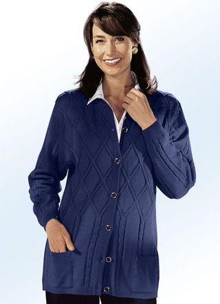 Vest met structuurmix
