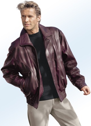 Lederen blouson in 3 kleuren