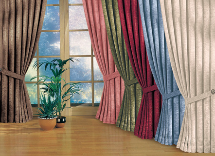 Raamdecoratie van zware thermische chenille kwaliteit