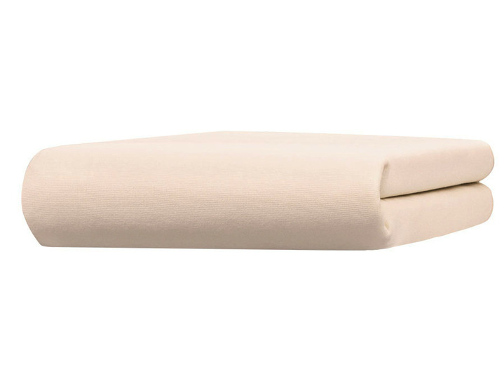 Hoeslakens - Hoeslaken van fijne jersey met elastaan, in Größe 133 (1x 90–120/190–220 cm, matrashoogte 18–35 cm) bis 938 (1x 180–200/200–220 cm, voor topperhoogte 4–10 cm), in Farbe CAMEL, in Ausführung Edel-Jersey-Stretch Deluxe Ansicht 1