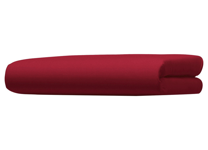 Spannbetttücher - Luxus-Spannbetttuch aus feinster Baumwolle, in Größe 133 (1 Spannbetttuch, 90-120/200-220 cm) bis 138 (1 Spannbetttuch, 180-200/ 200-220 cm), in Farbe RUBIN Ansicht 1