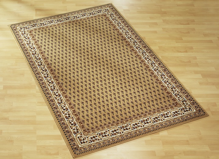 Klassiek - Bruggen/tapijten en bedrokken met Mir-patroon, in Größe 105 (vloerkleed, 60 x 110 cm) bis 309 (2 matten, 60 x 110 cm en 1 loper, 60 x 320 cm), in Farbe BEIGE Ansicht 1
