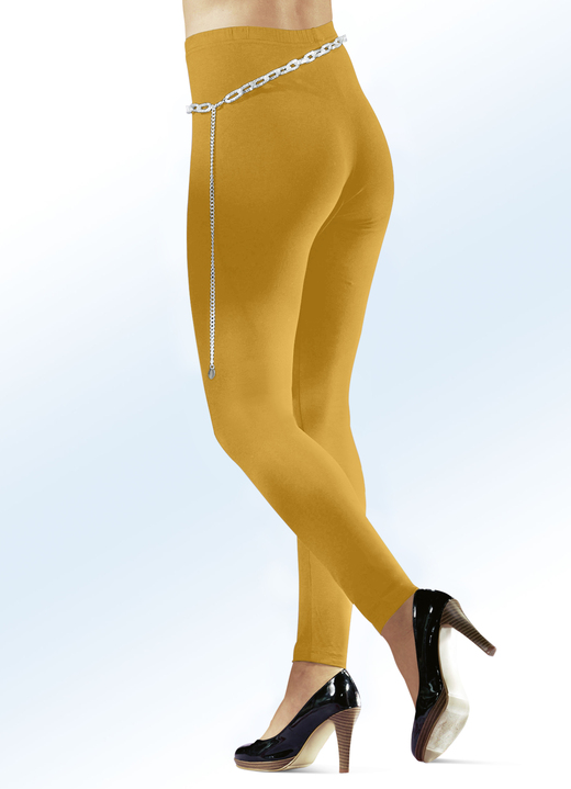 Leggings - Tragangenehme legging in 17 kleuren Leggings - Tragangenehme legging in 17 kleuren, in Größe 034 bis 054, in Farbe HONINGKLEUR