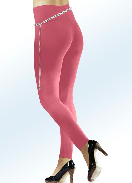 Leggings - Comfortabele legging in 17 kleuren, in Größe 034 bis 054, in Farbe LICHTGRIJS M. Ansicht 1