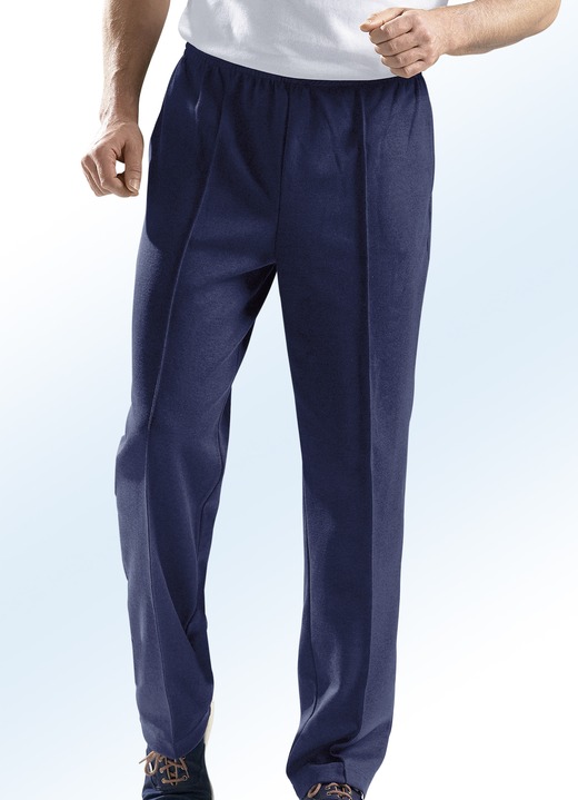 Vrijetijdbroeken - Casual broek in 6 kleuren, in Größe 023 bis 062, in Farbe DONKERJEANS Ansicht 1