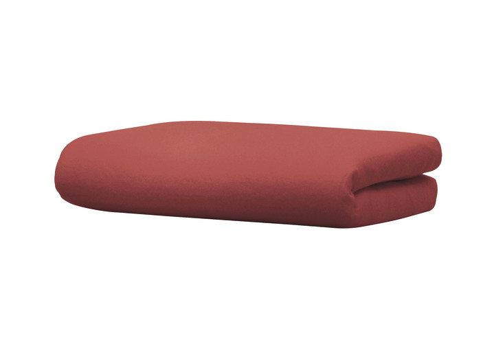 Hoeslakens - Bever laken van 100% katoen, in Größe 031 (2 lakens, 150/250 cm) bis 032 (1 bedlaken, 220/270 cm), in Farbe BORDEAUX Ansicht 1