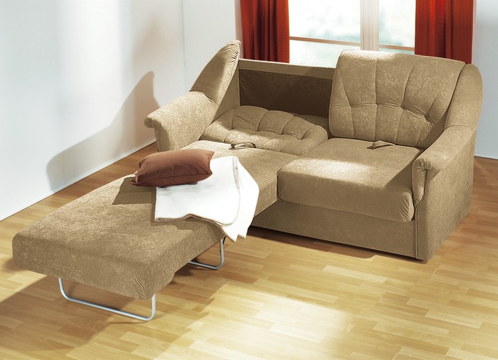 Klassieke meubels - Transformerende bank met hoogwaardige schuimvulling, in Farbe CRÈME Ansicht 1