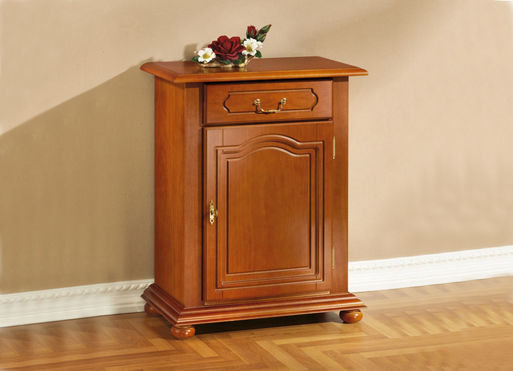 Klassieke meubels - Ladekast met echt houtfineer, in Farbe KERSENBOOM, in Ausführung Commode, 1 deur Ansicht 1