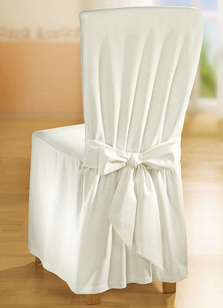 Elegante stoelhoes met strikbanden