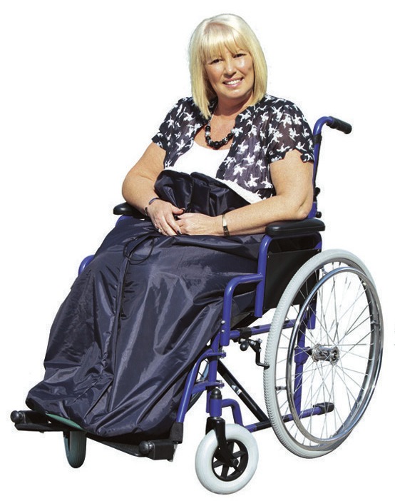 - Warmtezak voor de rolstoel, in Farbe BLAUW/WIT Ansicht 1